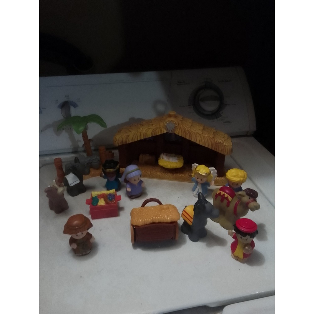Fisher Price My Little People Christmas Nativity Scene 16 Piece Lot‎